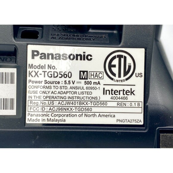 Panasonic Phone KX-TGD560 Bluetooth (3) Handsets + Answering Machine + Docks - Picture 4 of 4